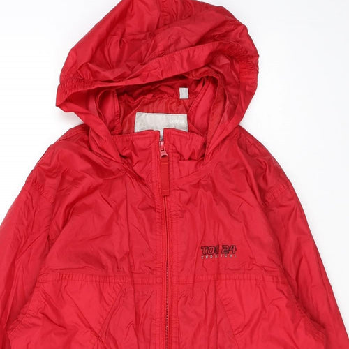 TOG24 Boys Red Windbreaker Jacket Size 11-12 Years Zip