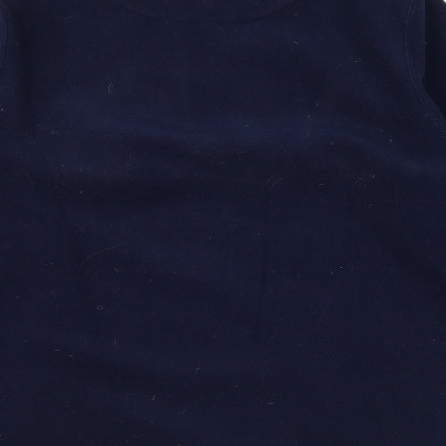 Chatham Womens Blue Polyester Pullover Sweatshirt Size 12 Zip