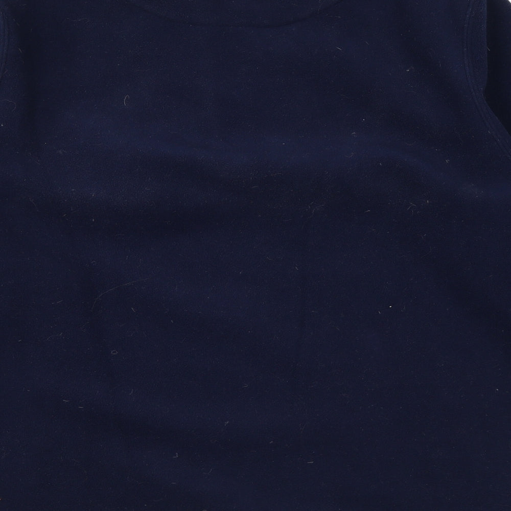 Chatham Womens Blue Polyester Pullover Sweatshirt Size 12 Zip