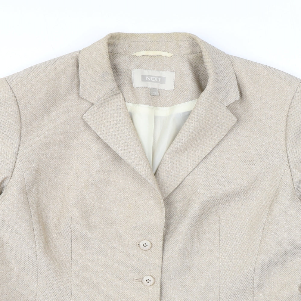 NEXT Womens Pink Jacket Blazer Size 14 Button