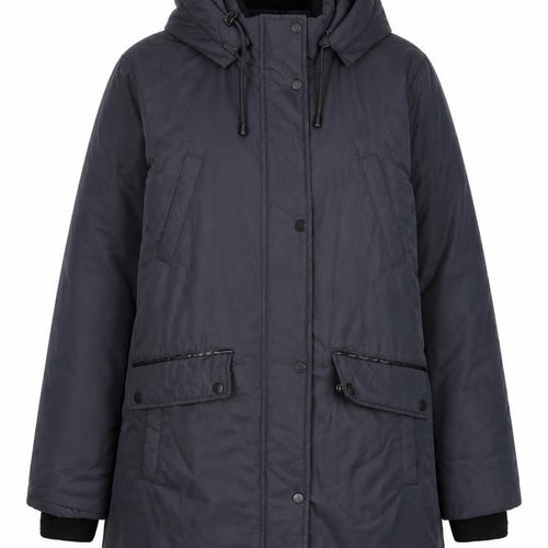 Maine New England Womens Blue Parka Coat Size 10 Zip