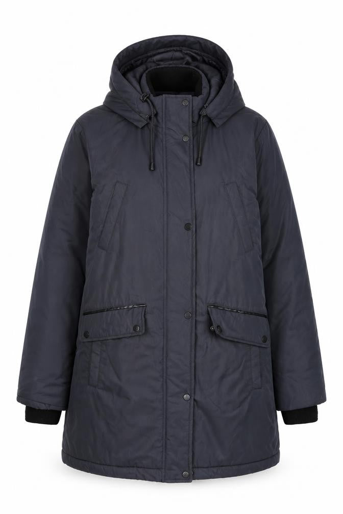 Maine New England Womens Blue Parka Coat Size 10 Zip