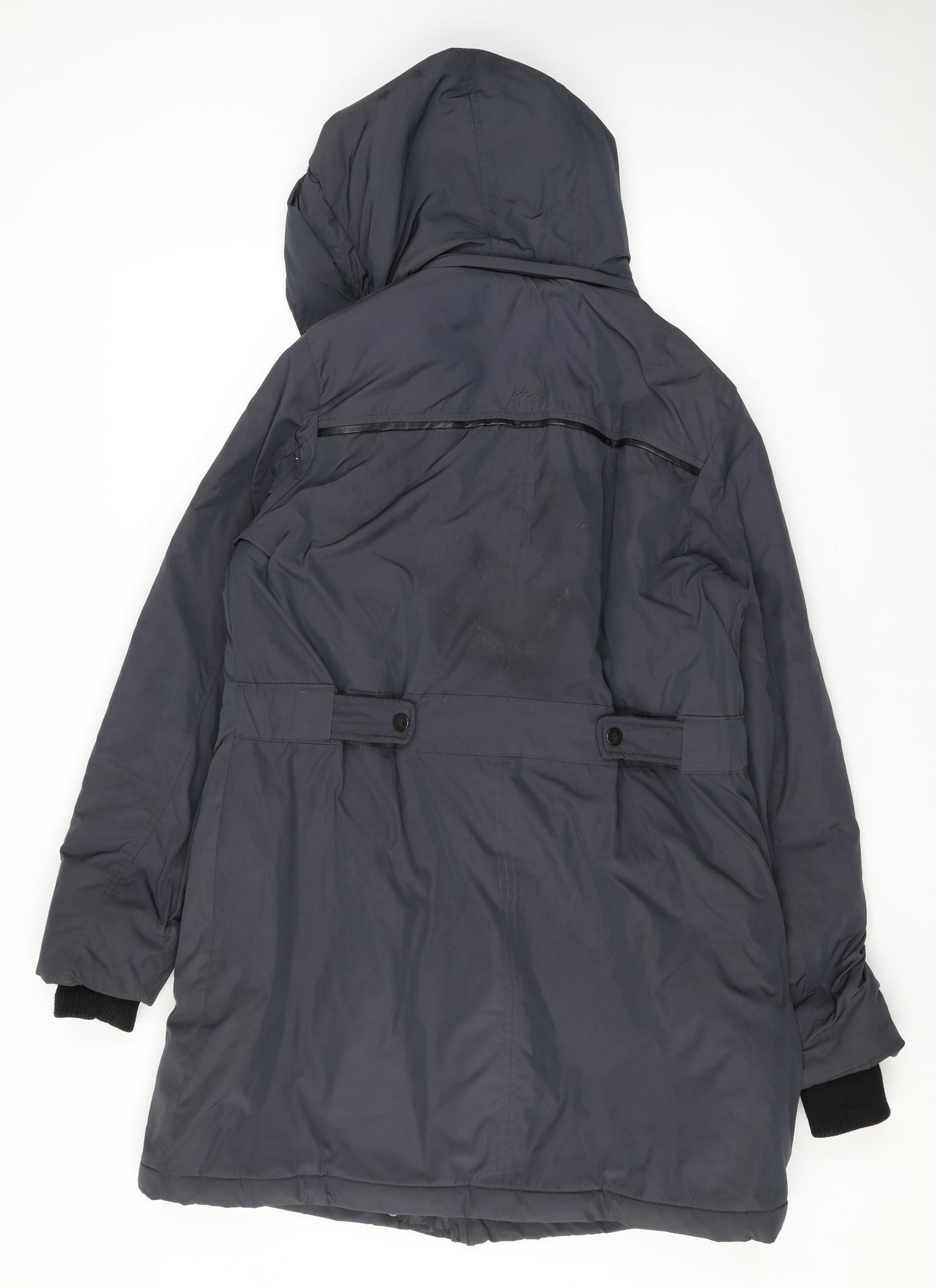 Maine New England Womens Blue Parka Coat Size 10 Zip