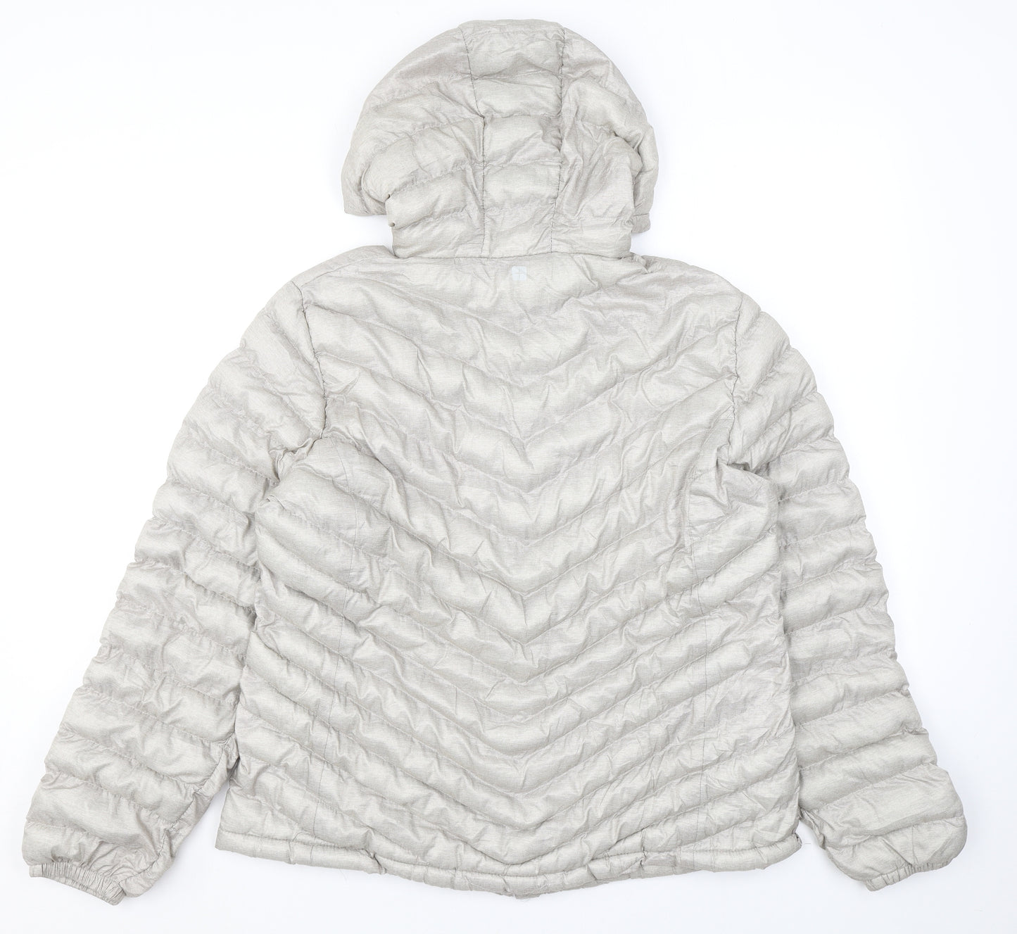 Mountain Warehouse Womens Grey Quilted Jacket Size 16 Zip