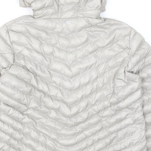 Mountain Warehouse Womens Grey Quilted Jacket Size 16 Zip
