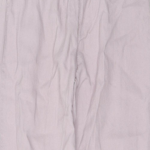 H&M Womens Purple Lyocell Trousers Size 8 L24 in Regular Zip