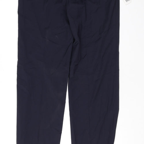 Brook Taverner Womens Black Polyester Dress Pants Trousers Size 16 L36 in Regular Zip