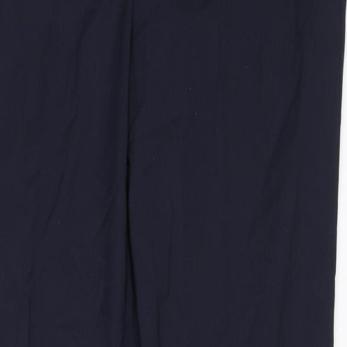 Brook Taverner Womens Black Polyester Dress Pants Trousers Size 16 L36 in Regular Zip
