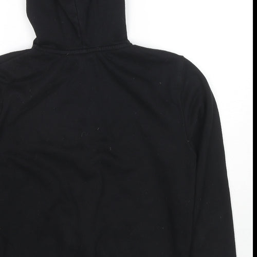 Jeff&Co Womens Black Cotton Full Zip Hoodie Size 10 Zip - Size 10-12