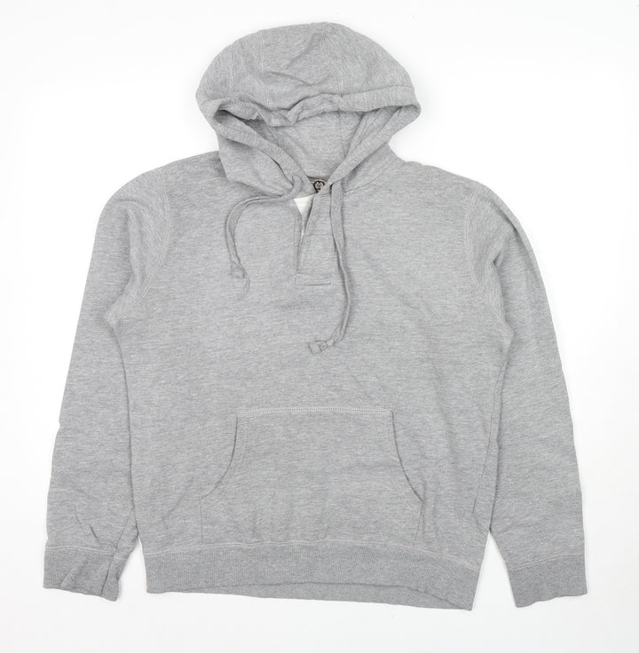 Burton Mens Grey Cotton Pullover Hoodie Size M