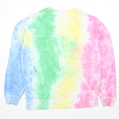 Polo Ralph Lauren Mens Multicoloured Cotton Pullover Sweatshirt Size M - Tie-dye