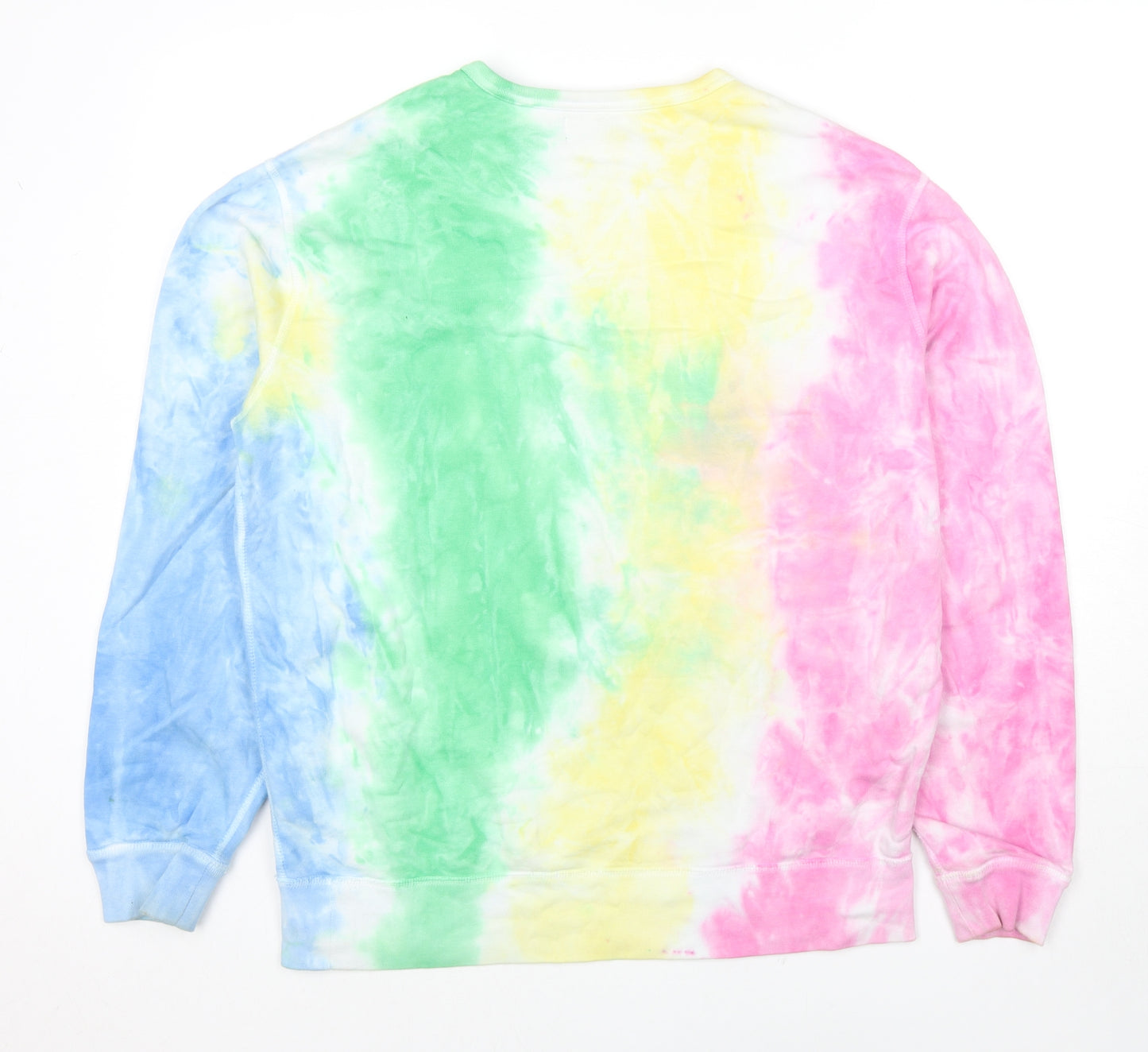 Polo Ralph Lauren Mens Multicoloured Cotton Pullover Sweatshirt Size M - Tie-dye