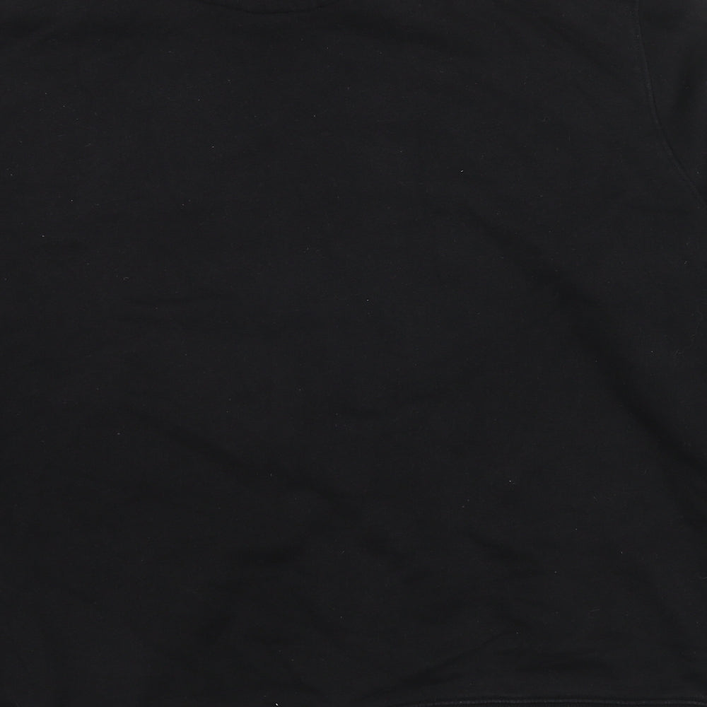 Easy Mens Black Cotton Full Zip Sweatshirt Size XL - Colourblock Pattern