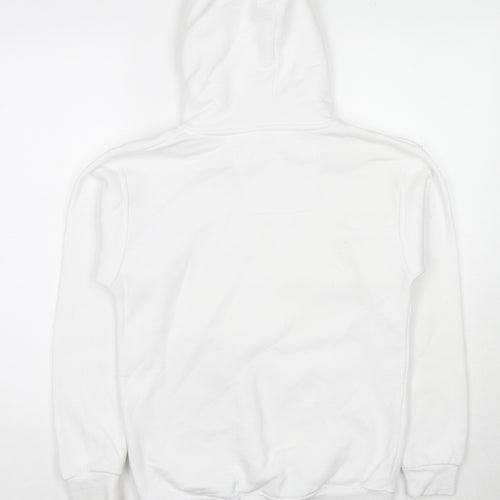 Little White Lies Mens White Cotton Pullover Hoodie Size S - Coffee Biggie Smalls