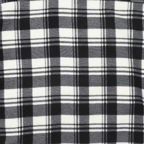 MBC Mens Black Check Jacket Size L Zip