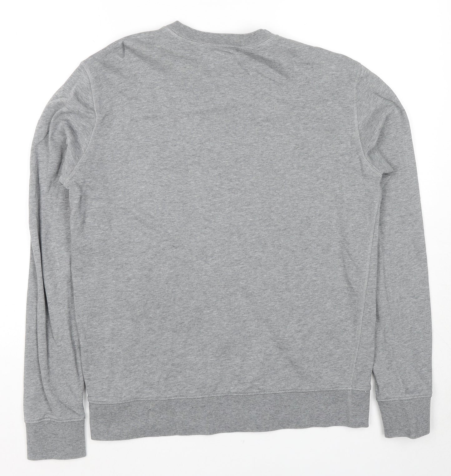 Marks and Spencer Mens Grey Cotton Pullover Hoodie Size M