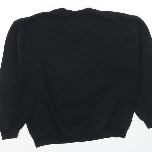 PRETTYLITTLETHING Womens Black Cotton Pullover Sweatshirt Size M Pullover