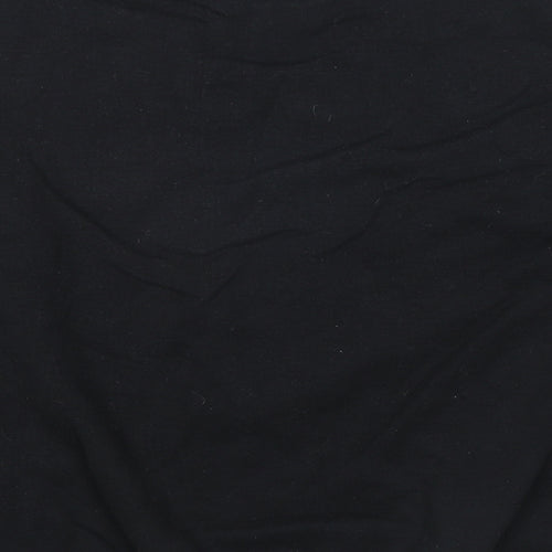 PRETTYLITTLETHING Womens Black Cotton Pullover Sweatshirt Size M Pullover
