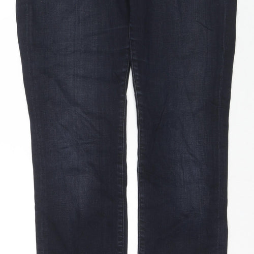 7 For All Mankind Womens Blue Cotton Skinny Jeans Size 30 in L33 in Regular Zip