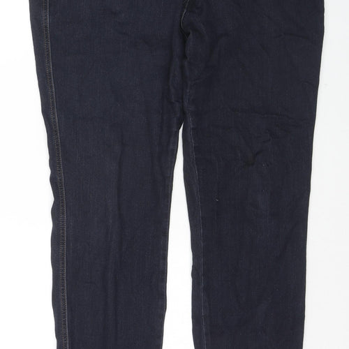 TU Womens Blue Cotton Skinny Jeans Size 20 L30 in Regular Zip