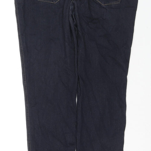 TU Womens Blue Cotton Skinny Jeans Size 20 L30 in Regular Zip