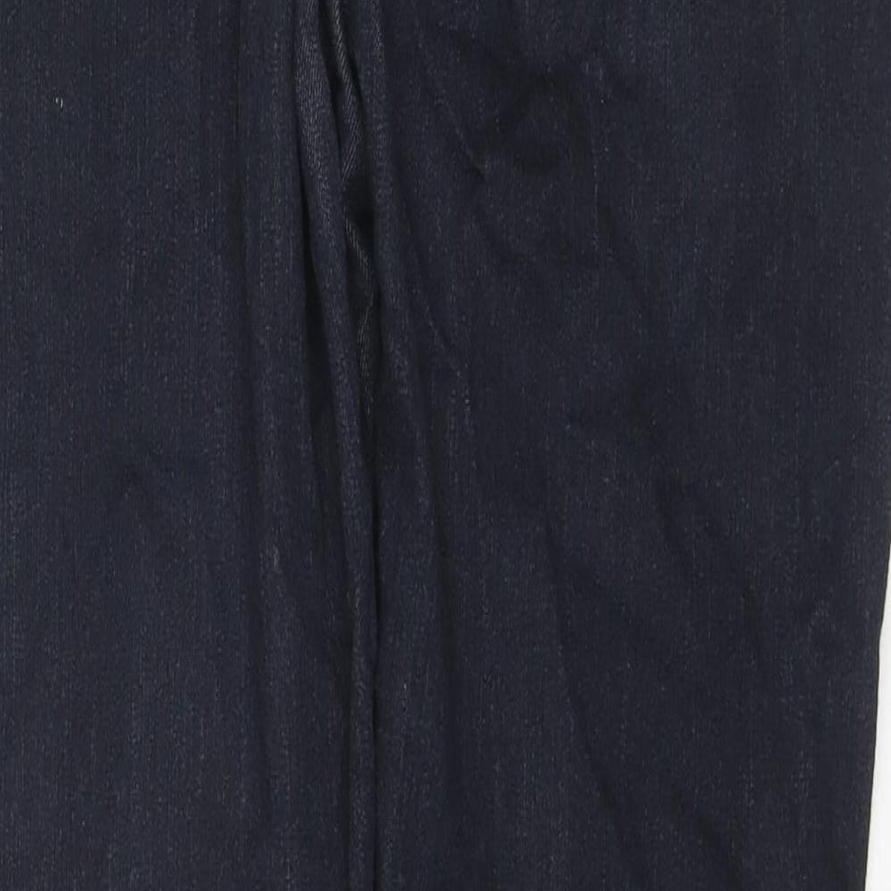 TU Womens Blue Cotton Skinny Jeans Size 20 L30 in Regular Zip