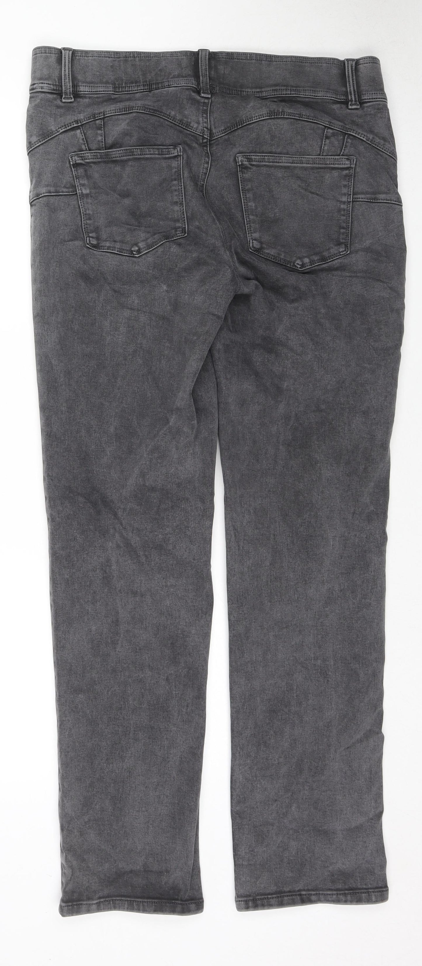 NEXT Womens Black Cotton Jegging Jeans Size 16 L30 in Regular