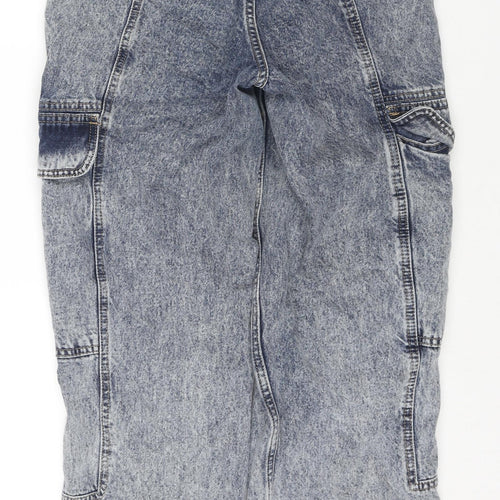 BDG Womens Blue Cotton Straight Jeans Size 27 in L30 in Regular Zip - Cargo Style