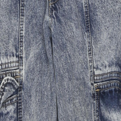 BDG Womens Blue Cotton Straight Jeans Size 27 in L30 in Regular Zip - Cargo Style