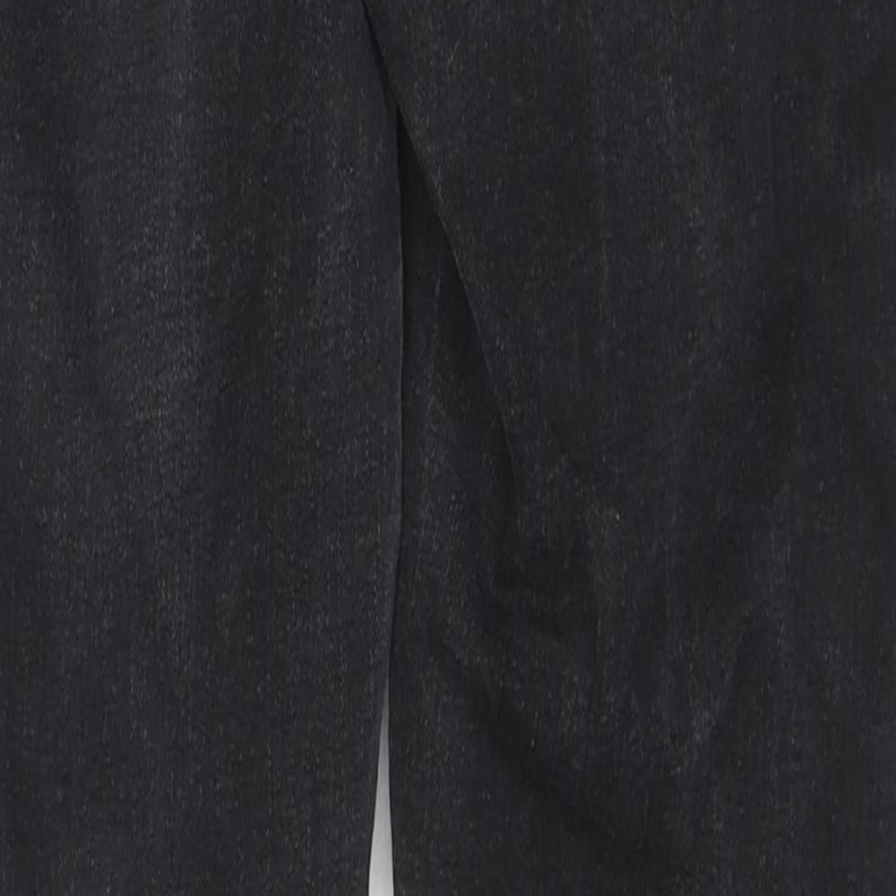 Matalan Womens Black Cotton Skinny Jeans Size 12 L30 in Regular Zip