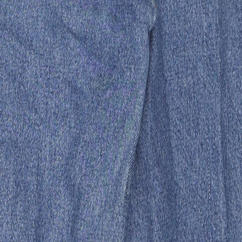Americano Womens Blue Cotton Straight Jeans Size 24 in L28 in Regular Zip
