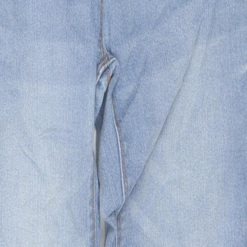NEXT Boys Beige Cotton Straight Jeans Size 8 Years L22 in Regular Zip