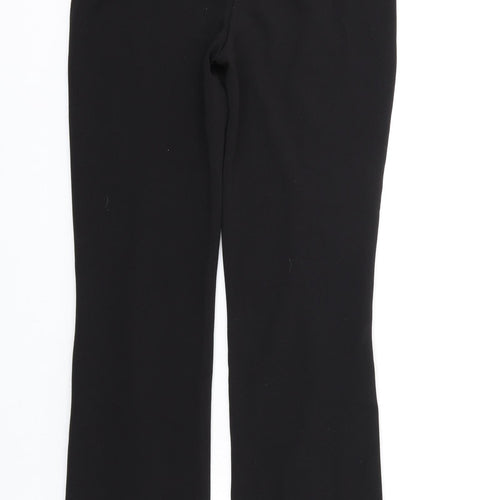 H&M Womens Black Polyester Trousers Size S L31 in Regular