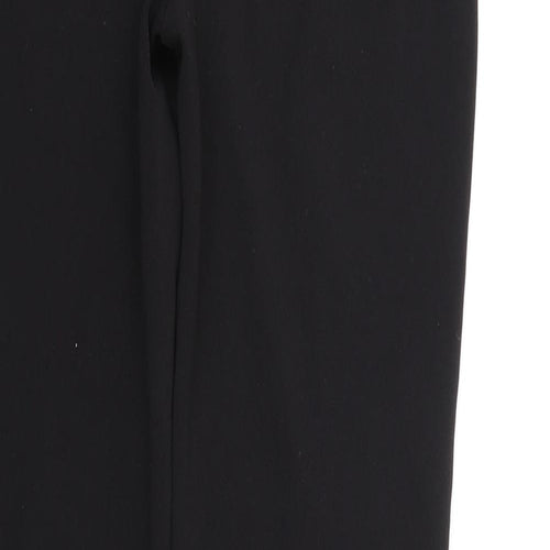 H&M Womens Black Polyester Trousers Size S L31 in Regular