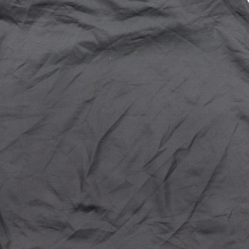 PRETTYLITTLETHING Womens Black Polyethylene Mini Skirt Size 8