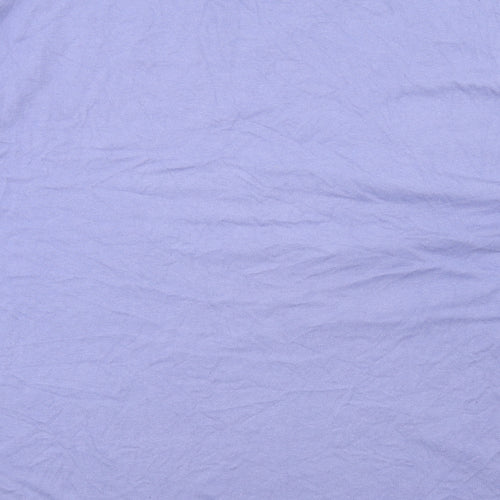 adidas Mens Blue Cotton T-Shirt Size 2XL Round Neck