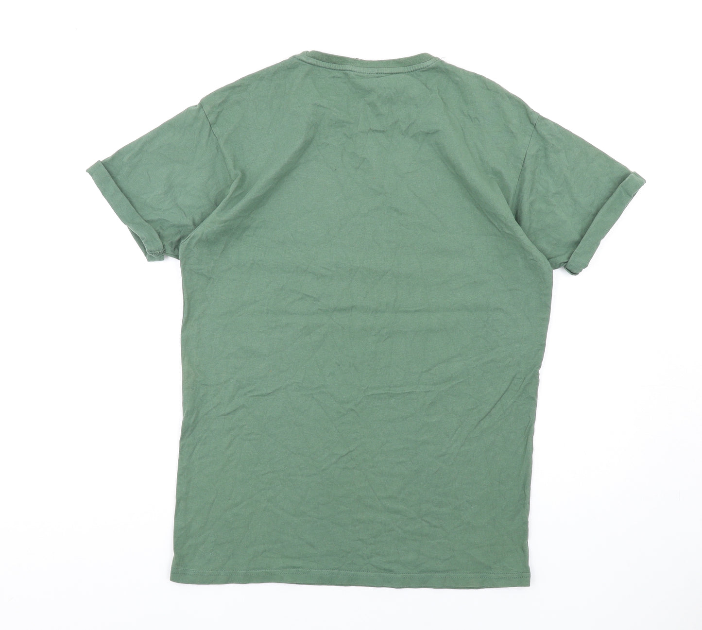 Blakely Mens Green Cotton T-Shirt Size M Round Neck