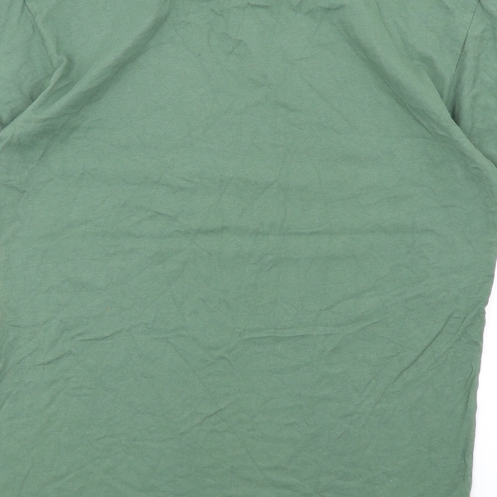 Blakely Mens Green Cotton T-Shirt Size M Round Neck