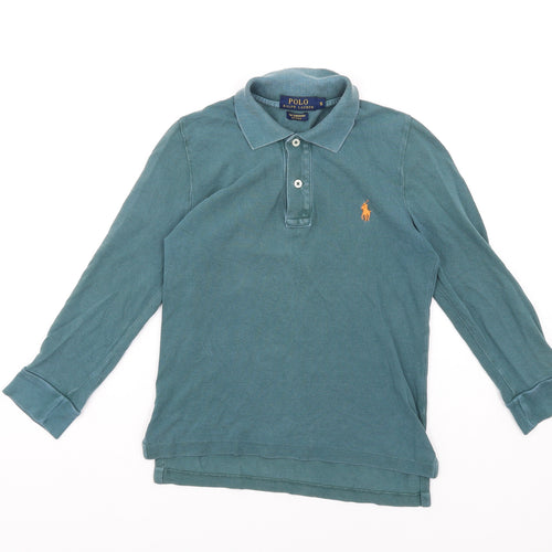 Polo Ralph Lauren Womens Green Cotton Basic Polo Size S Collared - Shrunken Fit