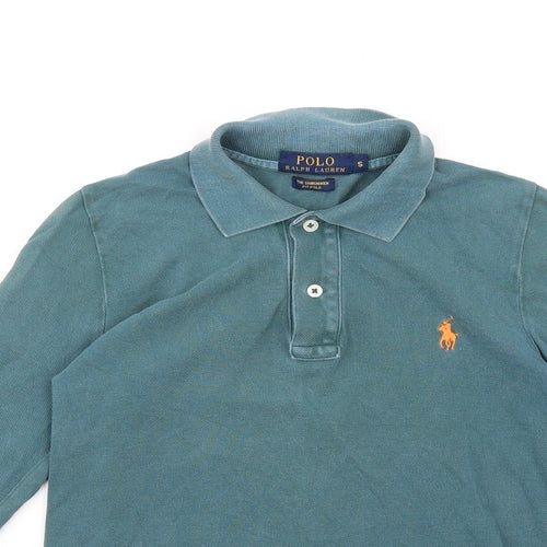 Polo Ralph Lauren Womens Green Cotton Basic Polo Size S Collared - Shrunken Fit