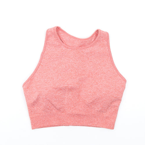 BO+TEE Womens Pink Nylon Basic Tank Size XL Round Neck Pullover