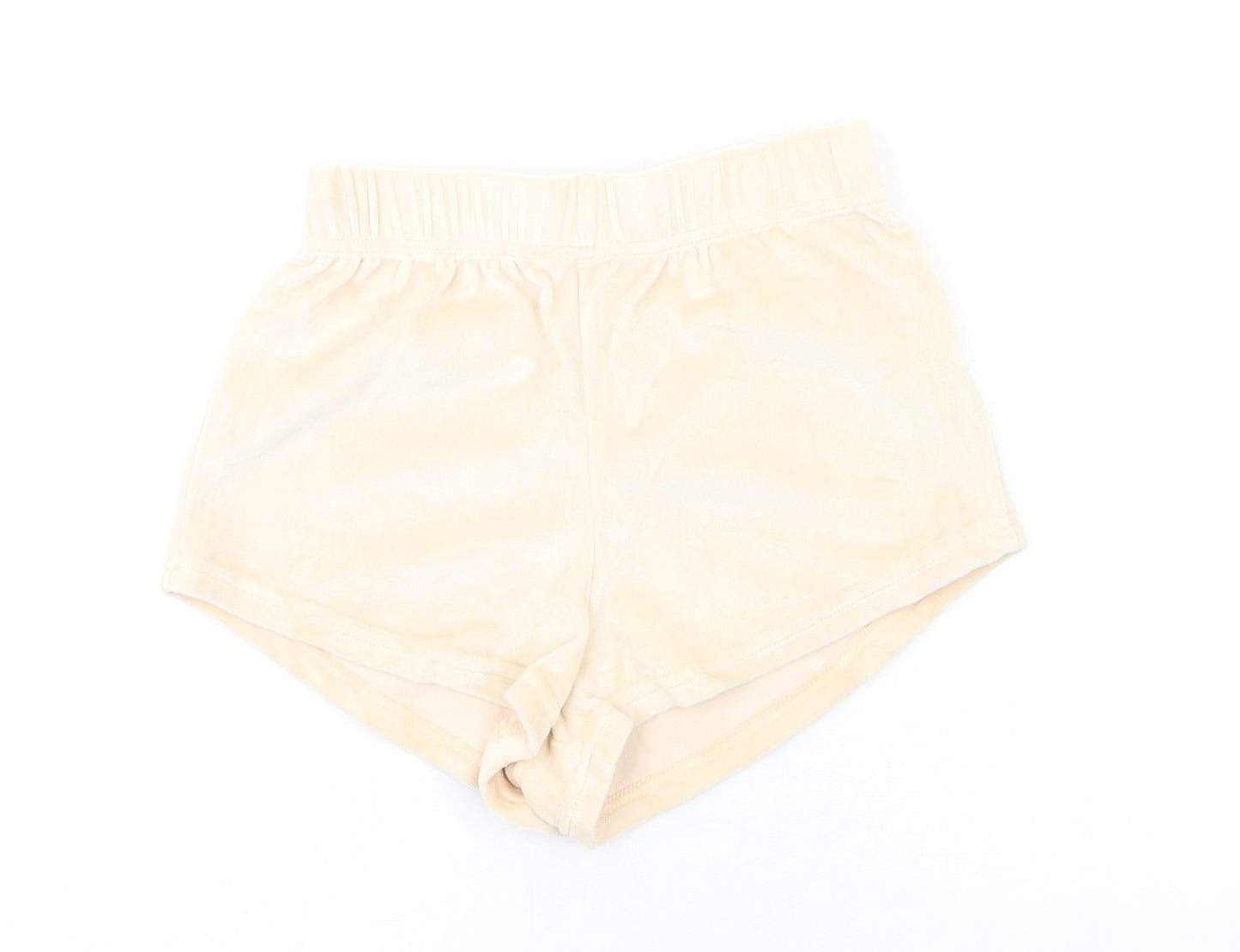 Brave Soul Womens Ivory Polyester Basic Shorts Size S Regular Pull On