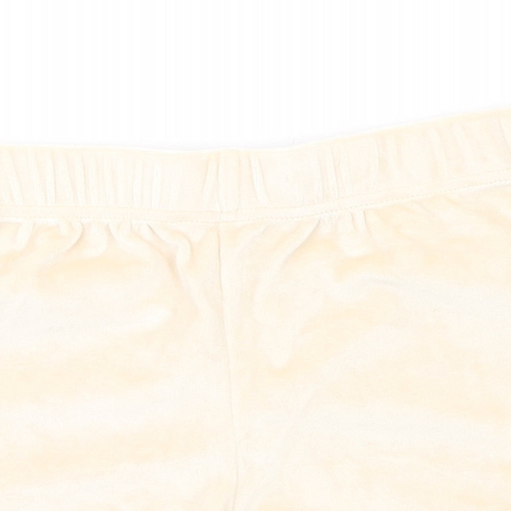 Brave Soul Womens Ivory Polyester Basic Shorts Size S Regular Pull On