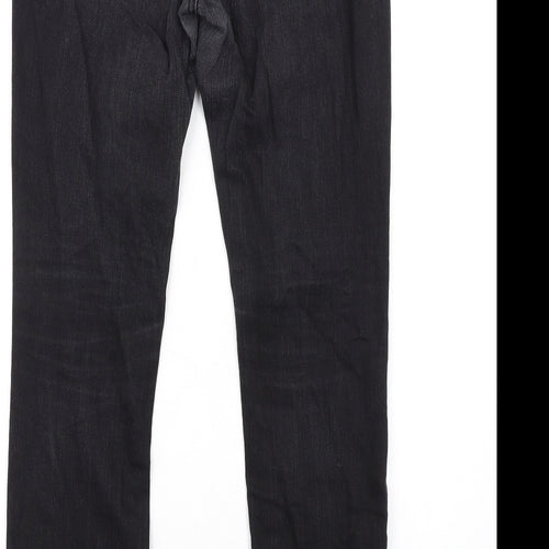 H&M Womens Black Cotton Skinny Jeans Size 30 in L32 in Regular Zip - Studded Pockets
