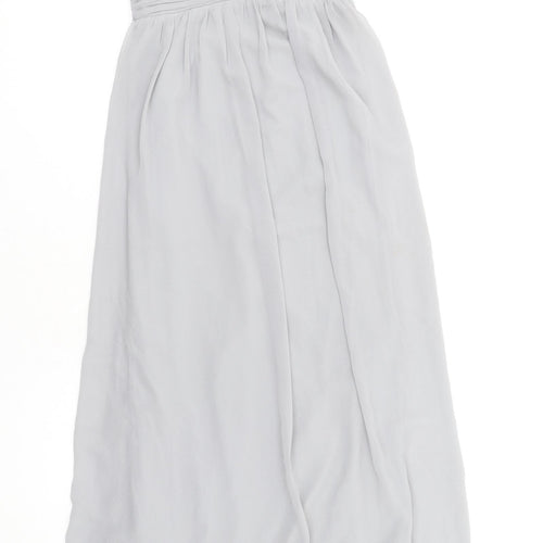 Little Mistress Womens Grey Polyester Maxi Size 12 Round Neck Pullover