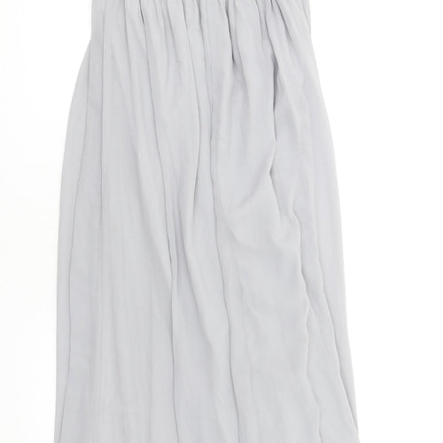 Little Mistress Womens Grey Polyester Maxi Size 12 Round Neck Pullover