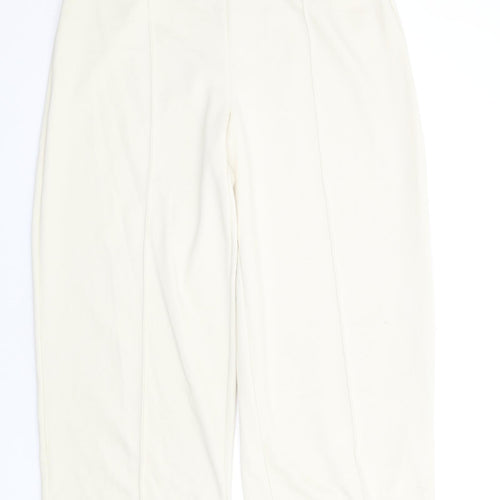 Marks and Spencer Womens Ivory Polyethylene Trousers Size 20 L30 in Regular