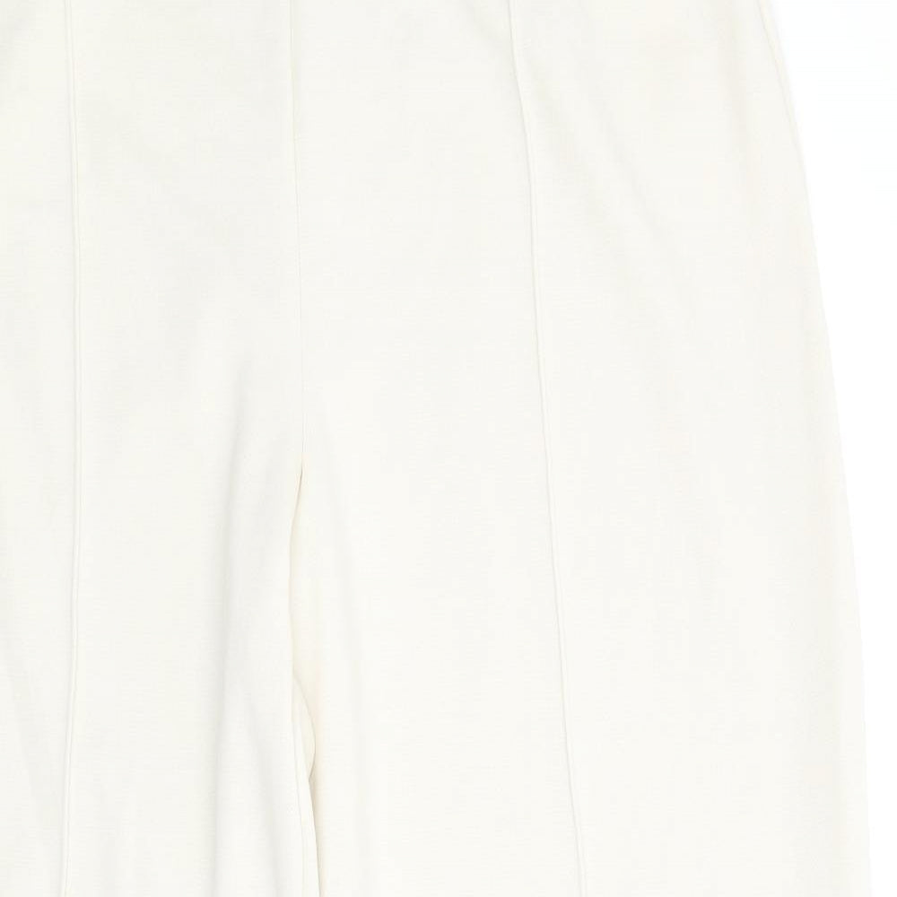 Marks and Spencer Womens Ivory Polyethylene Trousers Size 20 L30 in Regular