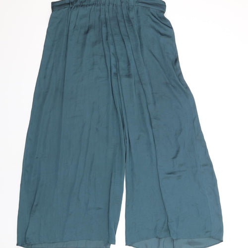 Jigsaw Womens Green Polyester Trousers Size 16 L28 in Regular