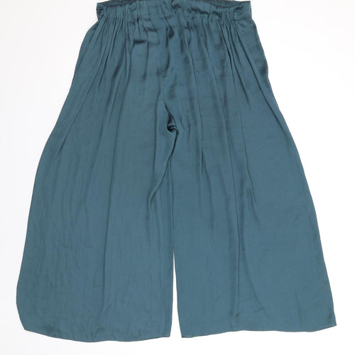 Jigsaw Womens Green Polyester Trousers Size 16 L28 in Regular